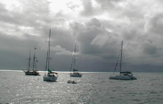 Rain at Anegada.