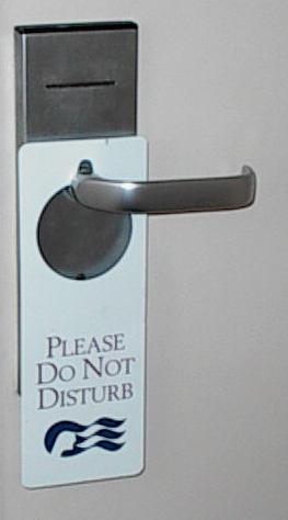  Do not disturb! 