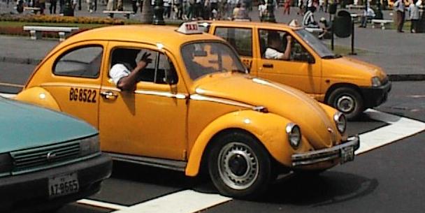  Cabs in downtown Lima 